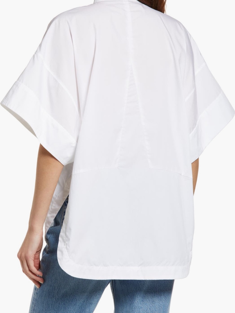 NWOT rag & bone White Oversized Cotton Popover Shirt Small - Picture 4 of 7